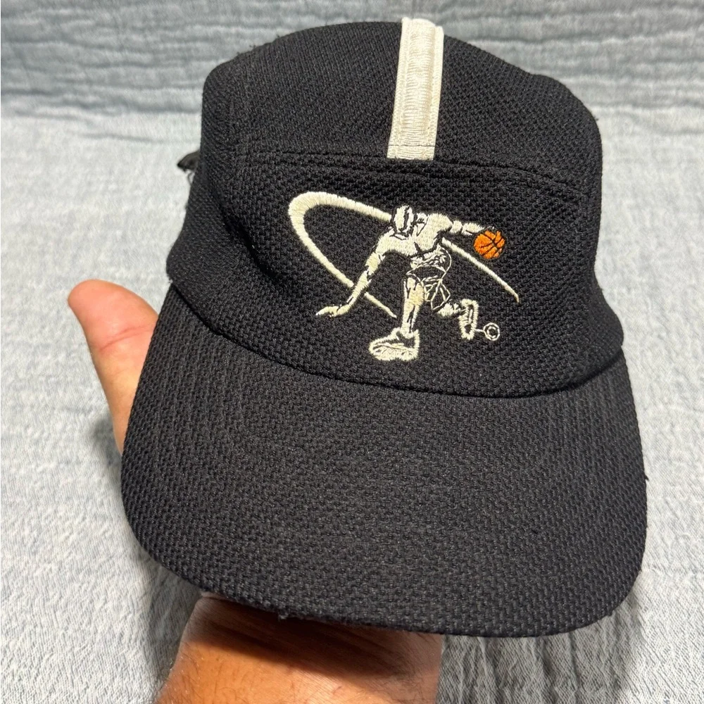 Vintage And 1 Basketball 5 Panel‎ Hat Youth Cap Black Buckle Clip Back Retro